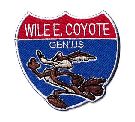 コヨーテ キャラクター アメリカ ワッペン アイロン 大人向け おしゃれ かっこいい アメカジ アメリカン ワイリー・コヨーテ ロードサイン | 