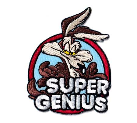 コヨーテ キャラクター アメリカ ワッペン アイロン 大人向け おしゃれ かっこいい アメカジ アメリカン ワイリー・コヨーテ SUPER GENIUS | 
