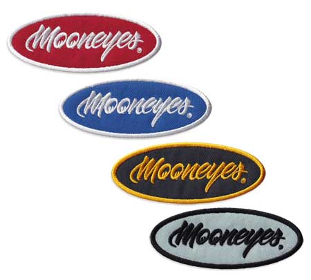 ムーンアイズ ワッペン アイロン おしゃれ アメリカン かっこいい アメカジ カスタム ジャケット トートバッグ ホットロッド MOONEYES MOON オーバルパッチ | 