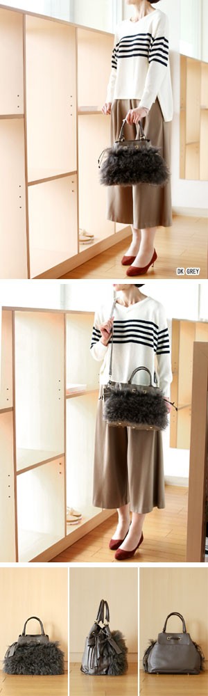 SALE PotioR（ポティオール）ラムファー巾着2WAY バッグ =PAULA(ポーラ