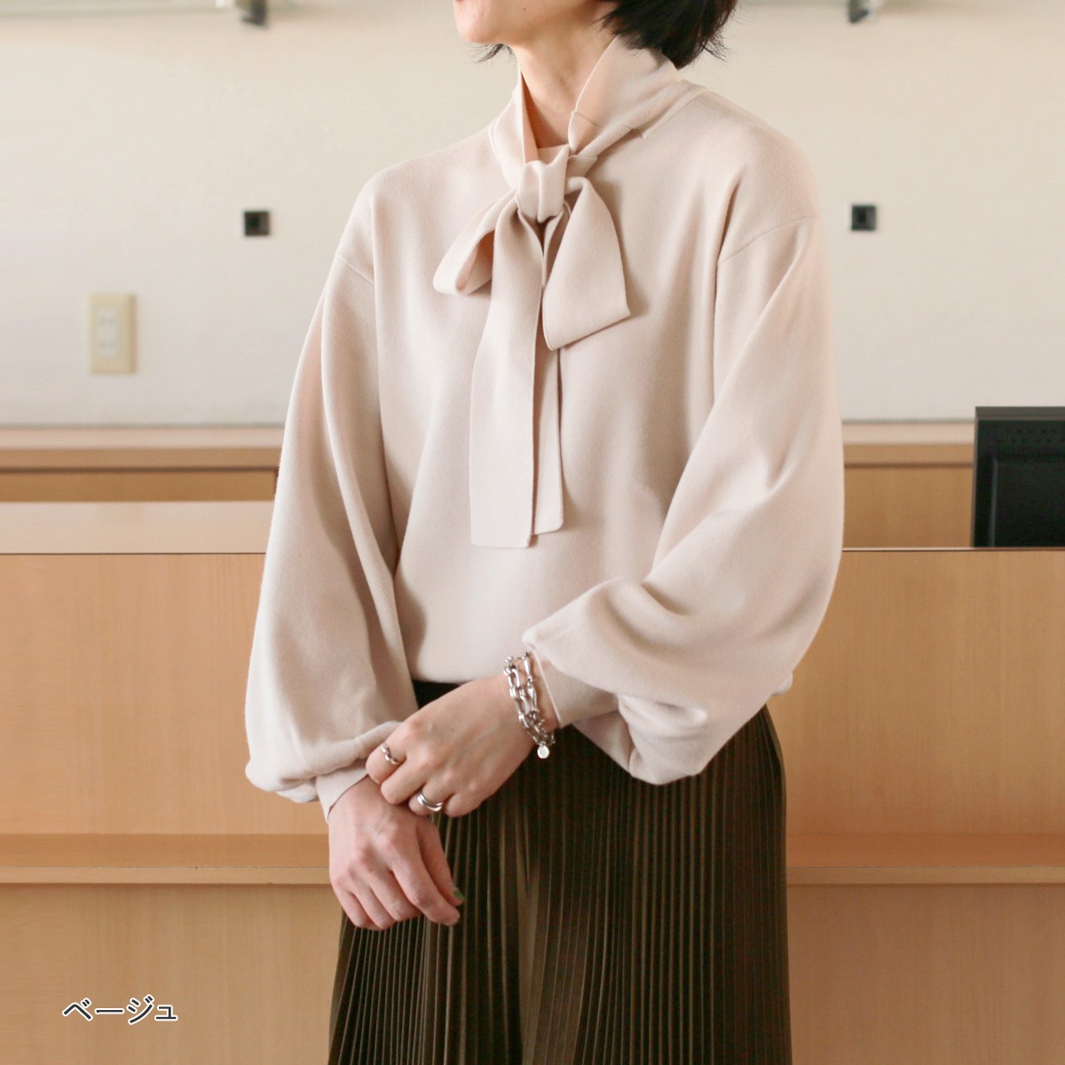 【着用2回】ダブルスタンダードクロージング♡sov. 花柄チュールニットトップス Sov. / フリルチュールペプラムニット(SALE) TOPS Night STORE