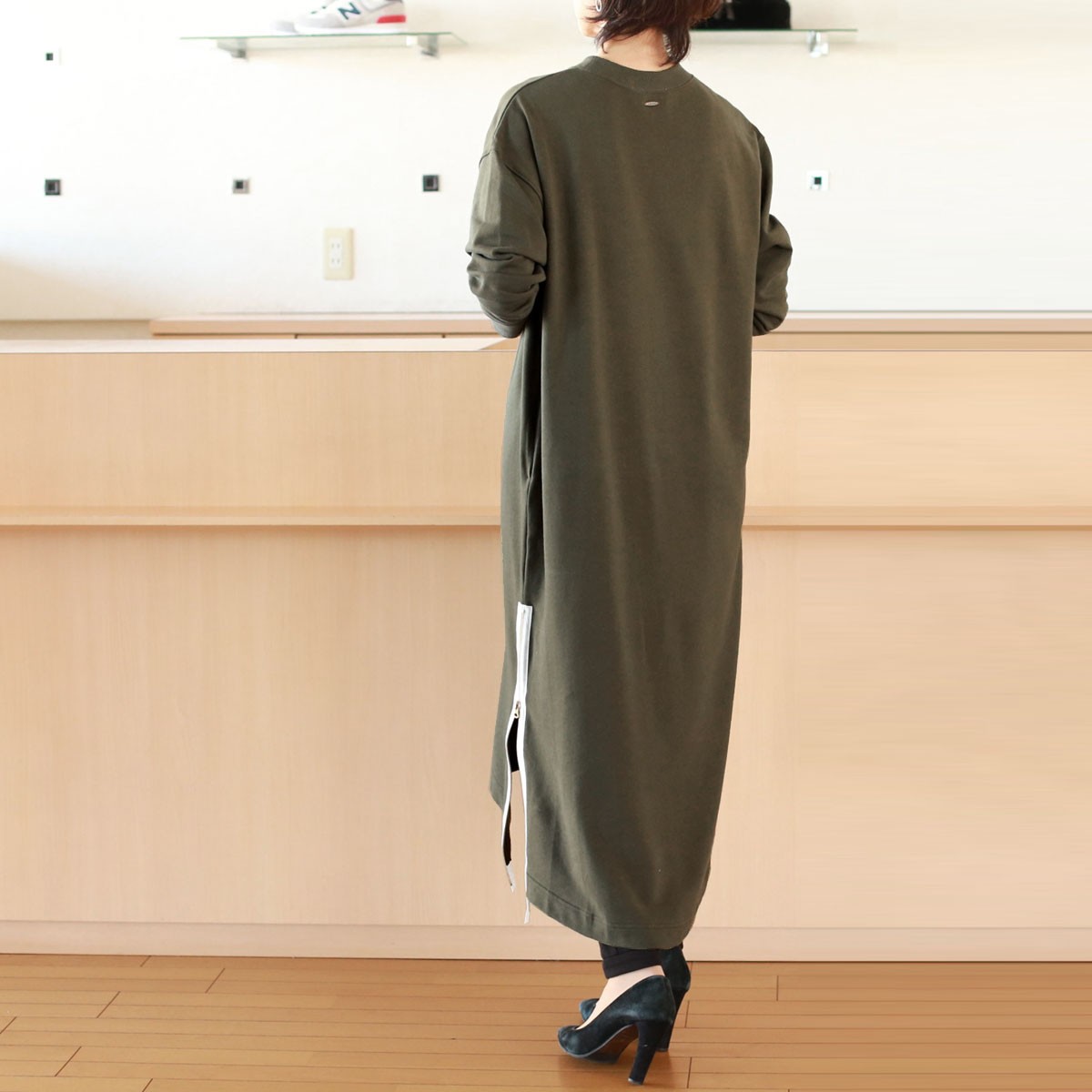 The BaTONe. バトン ハイネック 長袖 ニット セーター イエロー