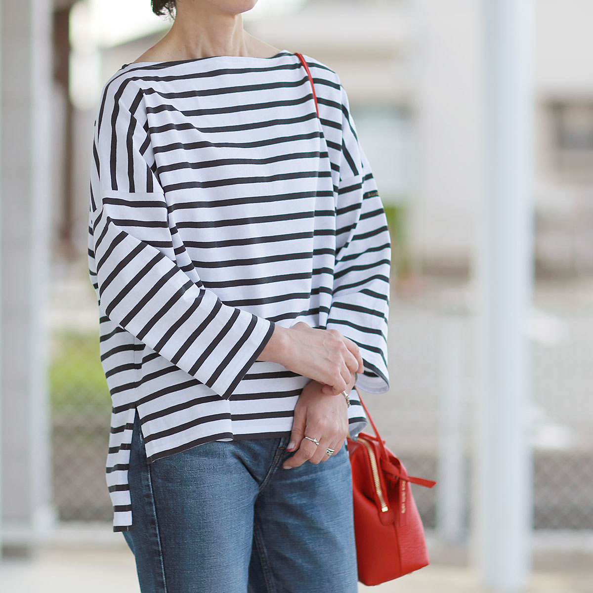 Le Minor（ルミノア） ボーダー カットソー=MARINIERE OVERSIZE