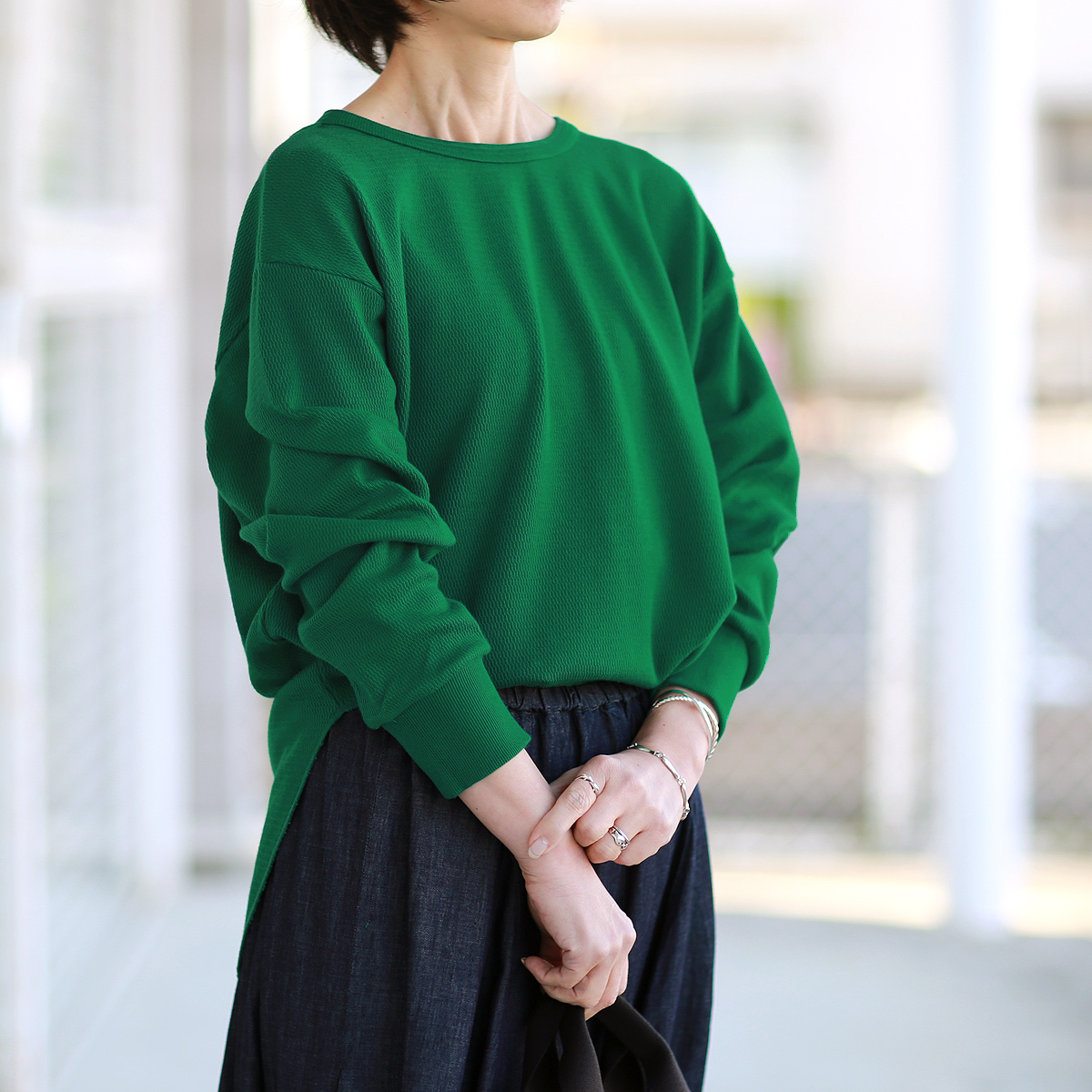 Munich（ミューニック） バックヘンリーネック 落ち感トロ味サーマル