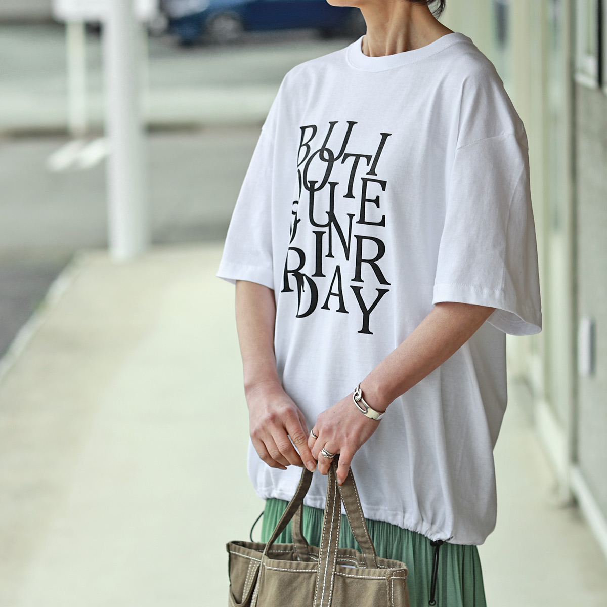 Boutique Ordinary (ブティーク オーディナリー) ランダムタイポ スピンドルヘム ビッグTee : cacc01-b022-208t  : planino - 通販 - Yahoo!ショッピング