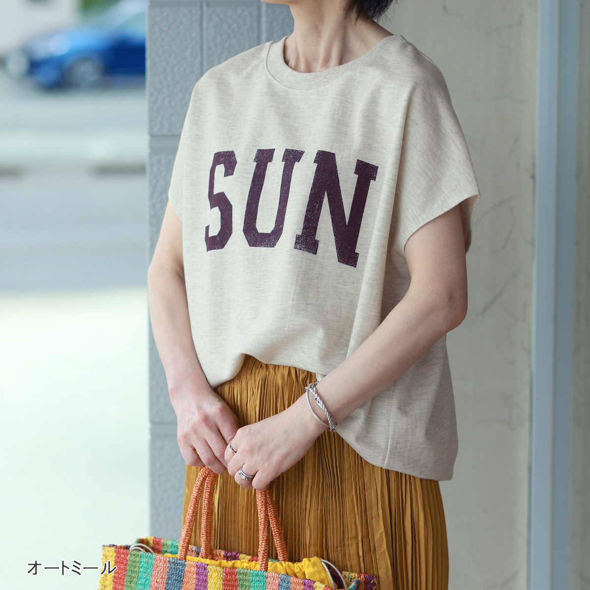 売れ筋商品|||CHIGNON(シニヨン)/ミニ裏毛フレンチ CHIGNON (シニヨン） ミニ裏毛 フレンチスリーブ＆コクーン