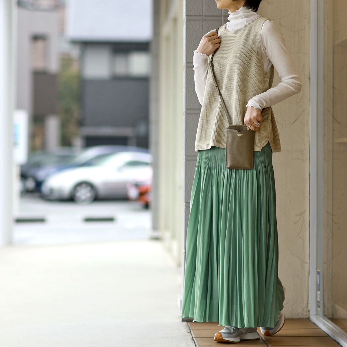 cafune (カフネ) コットン ニット ジレ =yamagata knit= - トップス