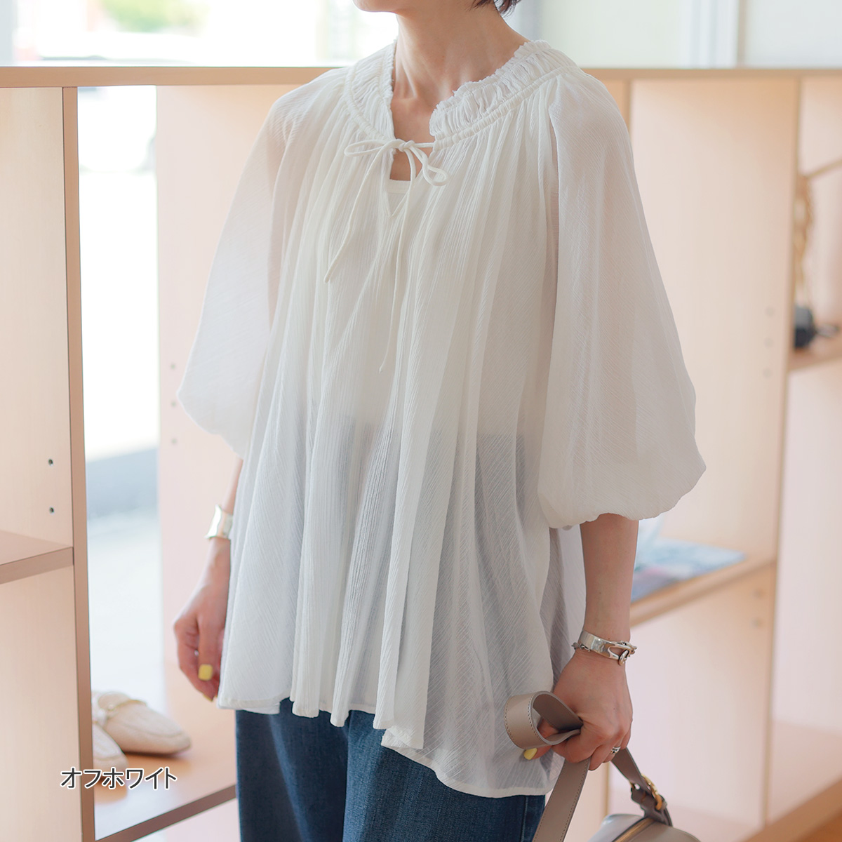 MICA＆DEAL 新品　コットンシアーシャツ MICA＆DEAL 新品コットンシアーシャツ