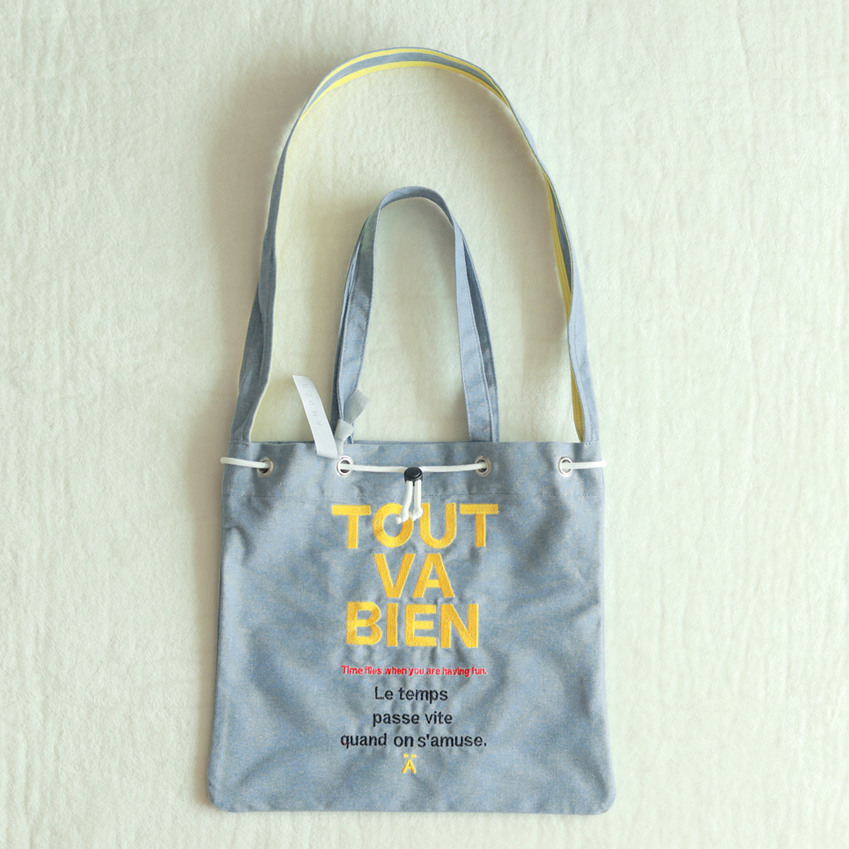 TOUT VA BIEN ホワイト レザー トートバッグ