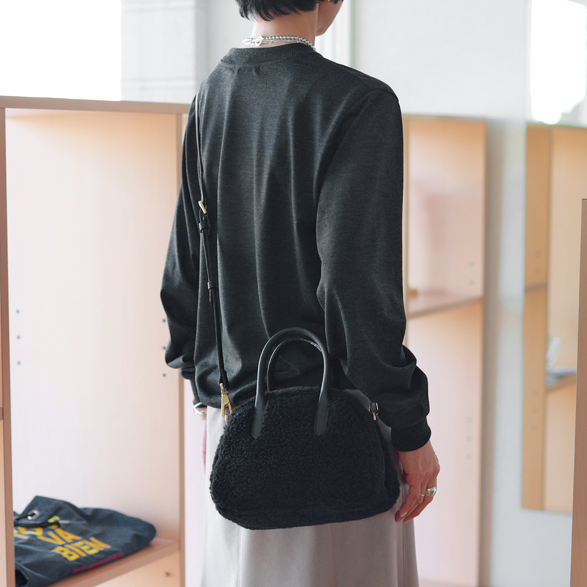 新品⭐︎VIOLAd'ORO ヴィオラドーロ エコムートン ミニボストンバッグ 楽天市場】【送料無料】VIOLAd'ORO (ヴィオラドーロ) エコ