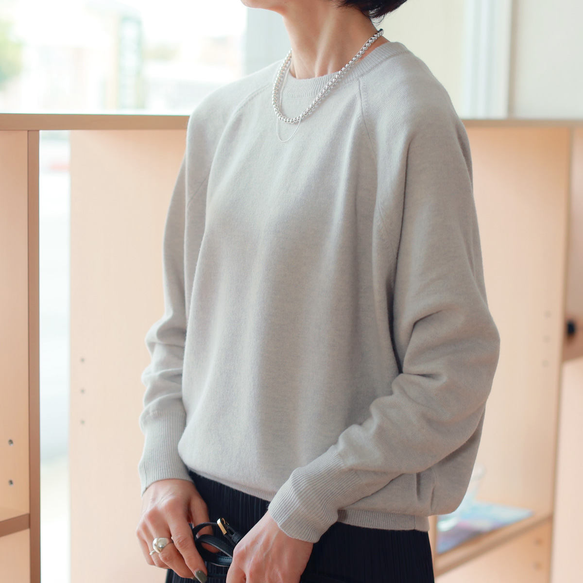 マイカ＆ディール MICA＆DEAL 華奢見えドルマンスリーブニット セーター 0123408268 レッド サイズ：F MICA&DEAL MICA＆DEAL (マイカ＆ディール) 華奢見えドルマン