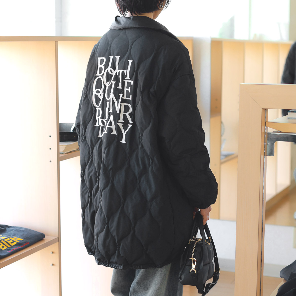Boutique Ordinary(ブティックオーディナリー) ダウンジャケット ブティックオーディナリー Boutique Ordinary Padded Down shirring
