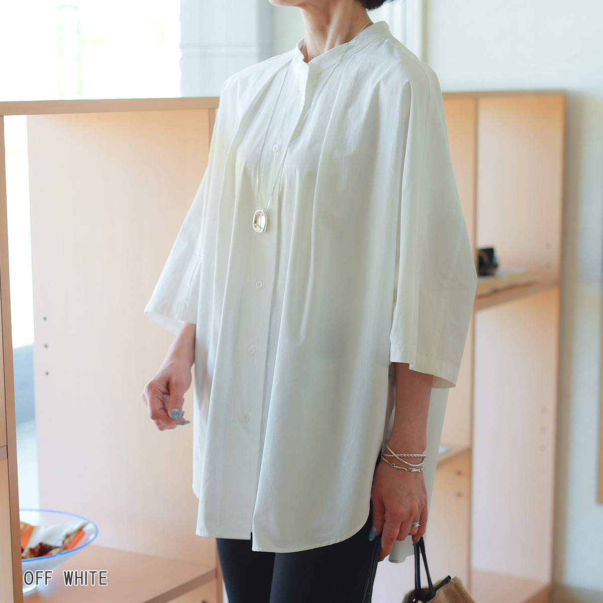 YENN ラウンドフォルムシャツ A/W YENN ラウンドフォルムシャツ 予約