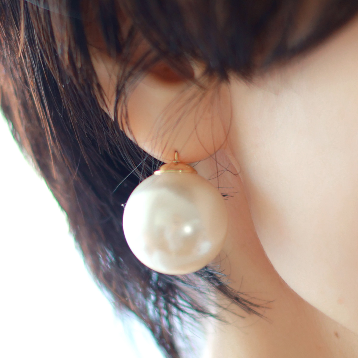 Nothing And Others（ナッシングアンドアザーズ） ビッグパール ピアス 