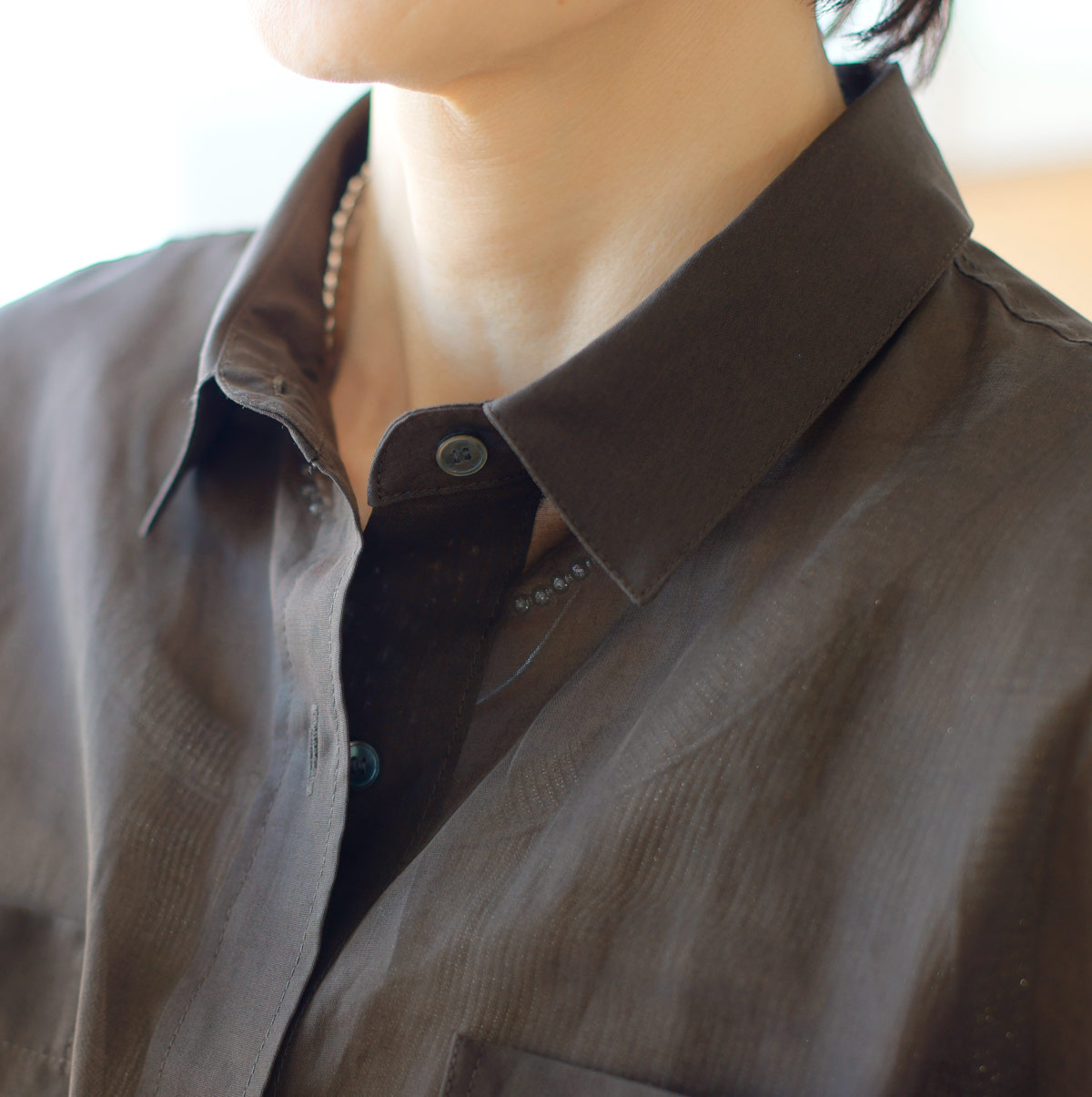 【MICA&DEAL】完売品 ハイツイストコットンローン ルーミーシャツ F MICA&DEAL（マイカアンドディール） (マイカ＆ディール) ハイツイスト