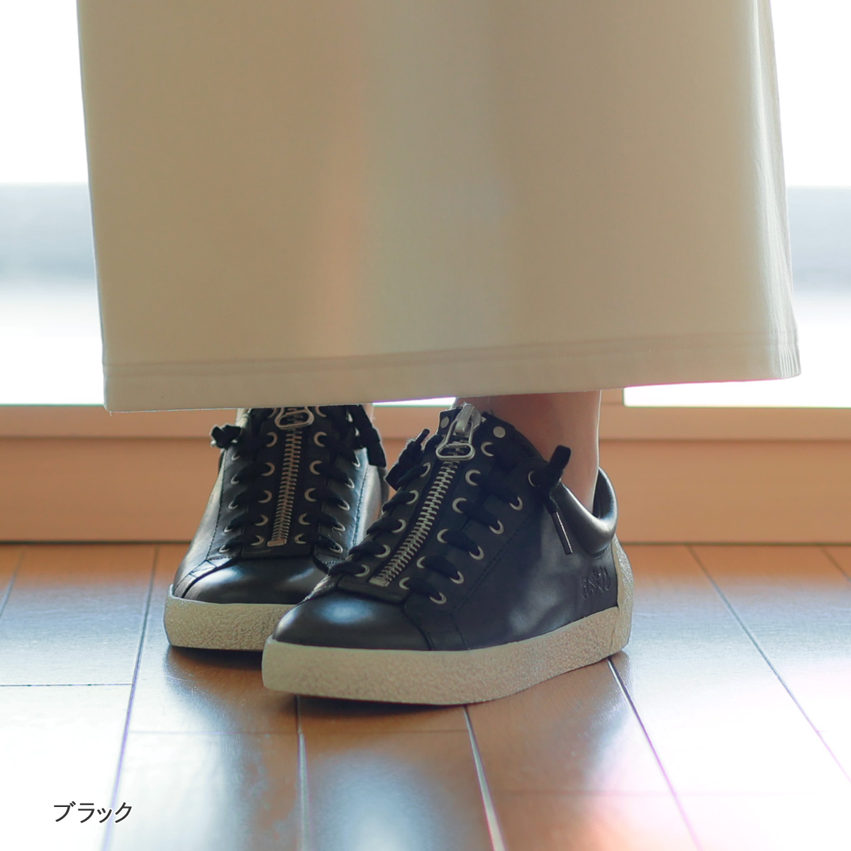 ASH（アッシュ） フロントZIP レザー スニーカー NIRVANA : planino