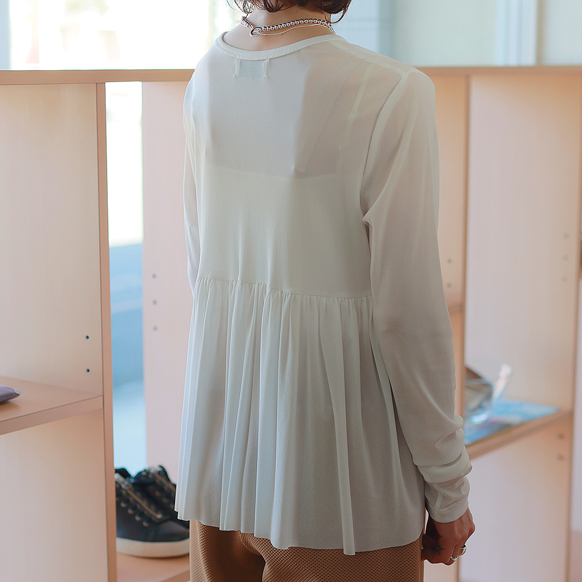 CYAN TOKYO（シアントーキョー） バックギャザー ストレッチチュール