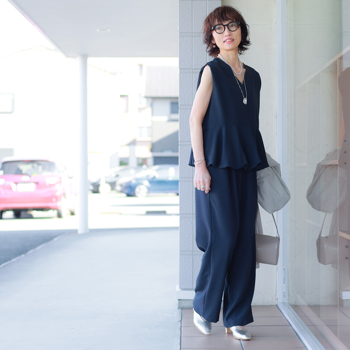 Dignite collier（ディニテコリエ） バルーンペプラム セットアップ