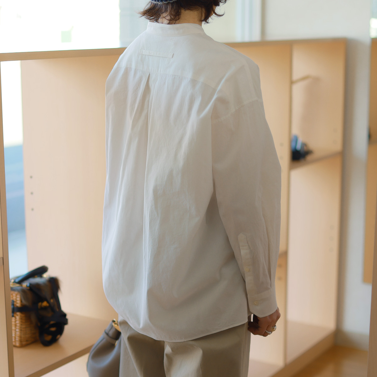TICCA（ティッカ）バンドカラーコットンシャツ TICCA（ティッカ） コットンピケ バンドカラーシャツ : planino - 通販