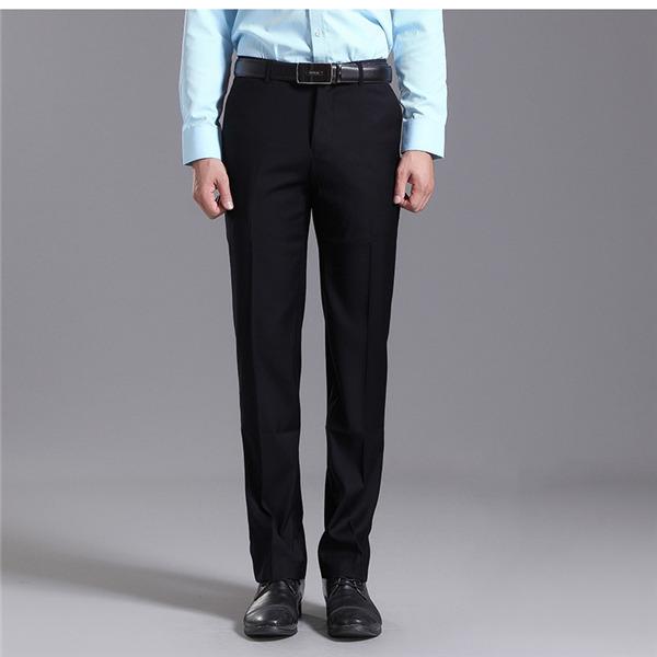 スラックス メンズ ツータックパンツ ビジネス クールビズ 無地 スリム