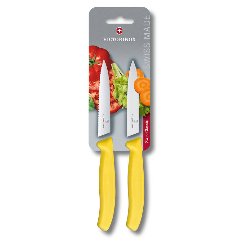 数量限定 ビクトリノックス パーリングナイフ 10cm 直刃 波刃セット 食洗機対応 日本正規品 ストレート キッチンツール 包丁 ペティナイフ パン切 | VICTORINOX | 04