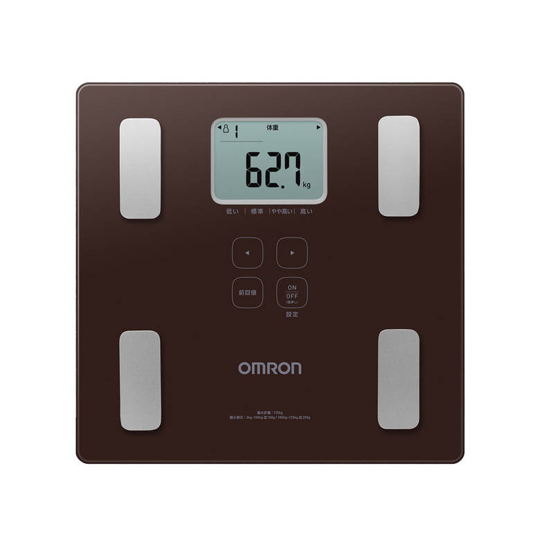 オムロン OMRON 体組成計 体重計 カラダスキャン ホワイト ダーク