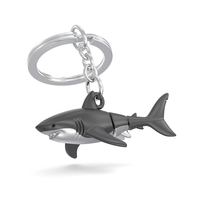 COACH サメ型メタルキーホルダー サメ グッズ 水族館 キーホルダー おしゃれ ワールド商事 アクア