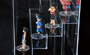 ひな壇3段付 クリア 幅60cm 】♪開閉に場所を取らず重ねられる