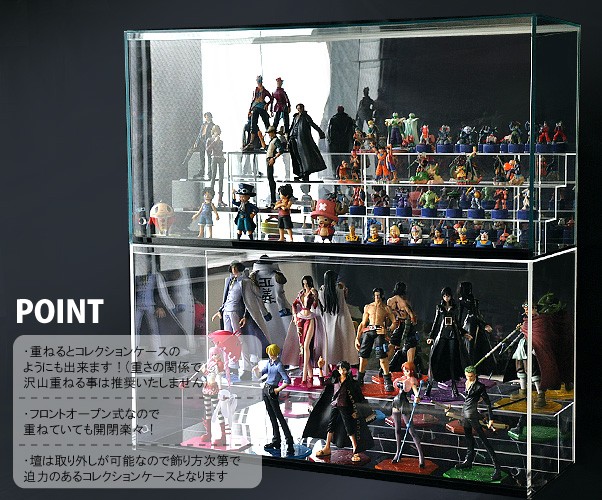 ひな壇1段付 ガラスエッジ 幅90cm 】♪開閉に場所を取らず重ねられる