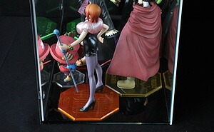 ガラスエッジ 幅45cm 】 フロントオープン式 アクリルコレクション