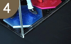 ガラスエッジ 幅45cm 】 フロントオープン式 アクリルコレクション