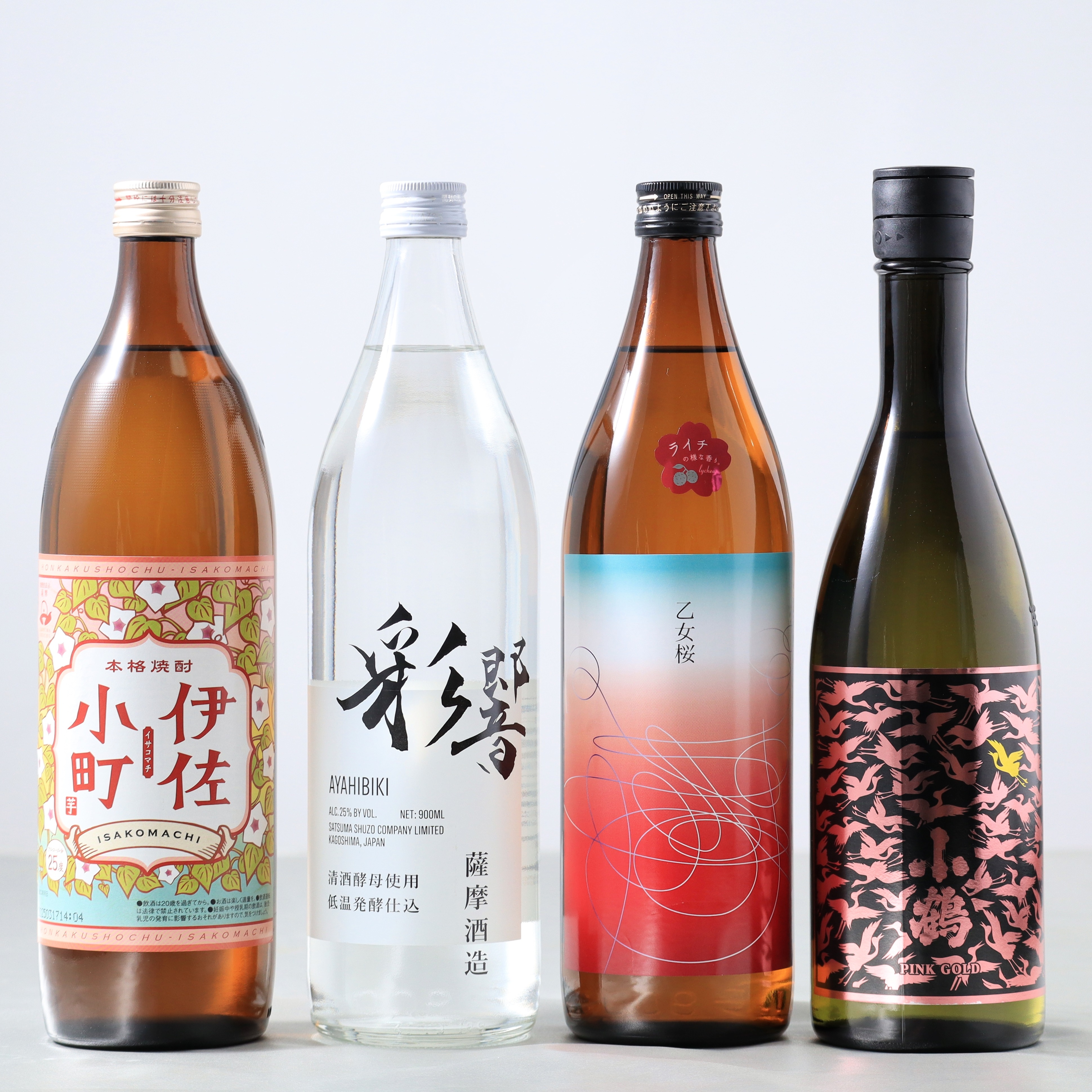 ピース焼酎セット 6本入り・お値下げ可 焼酎 フルーティ 芋焼酎 4本 セット 900ml ＆ 720ml 飲み比べ 乙女桜