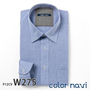 ワイシャツ メンズ 長袖 形態安定 形状記憶 標準型 colornavi P12S1CV04