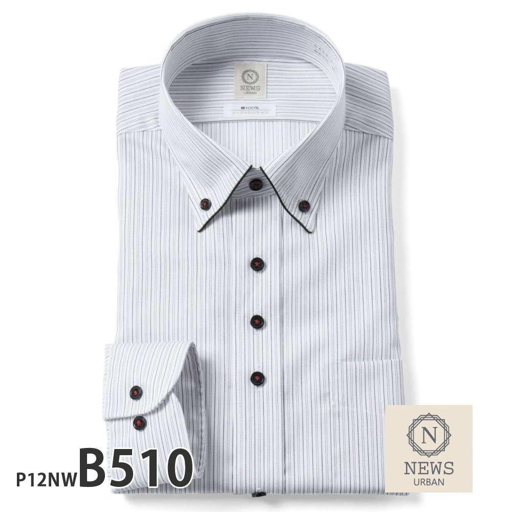 PLATEAU（プラトウ） ワイシャツ ノーアイロン 長袖 メンズ 形態安定