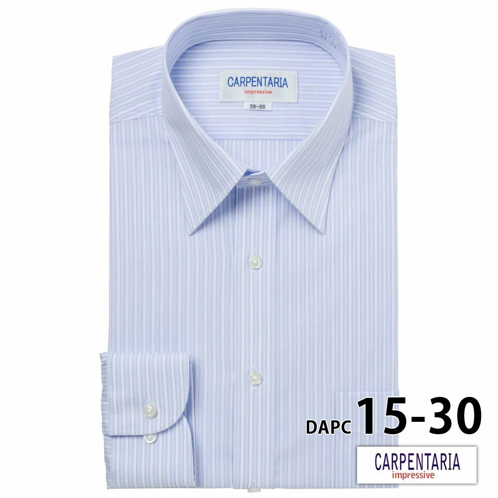 ワイシャツ メンズ 長袖 形態安定 形状記憶 標準型 CARPENTARIA P12S1PC02