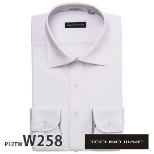 ワイシャツ メンズ 長袖 形態安定 形状記憶 標準型 TECHNOWAVE P12S1TW03