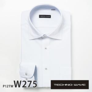 ワイシャツ メンズ 長袖 形態安定 形状記憶 標準型 TECHNOWAVE P12S1TW09