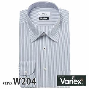 ワイシャツ メンズ 長袖 形態安定 形状記憶 標準型 Variex P12S1VX01