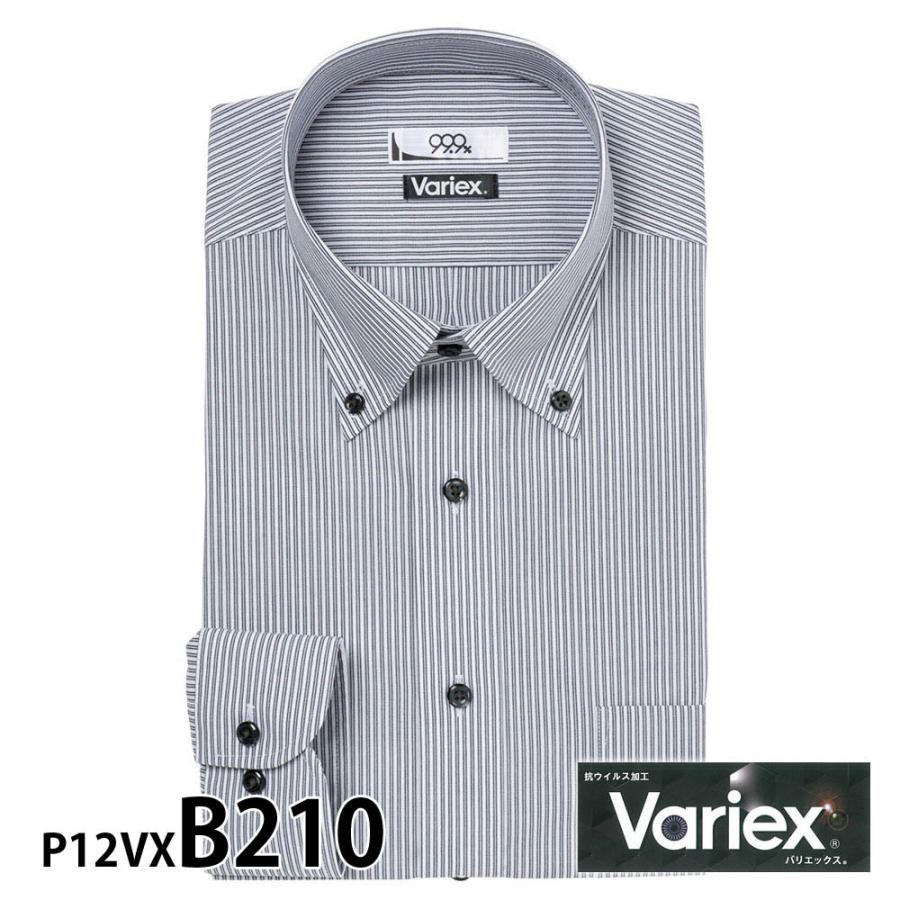 ワイシャツ メンズ 長袖 形態安定 形状記憶 標準型 Variex P12S1VX03｜plateau-web｜05
