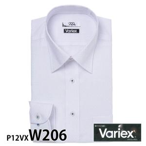 ワイシャツ メンズ 長袖 形態安定 形状記憶 標準型 Variex P12S1VX03
