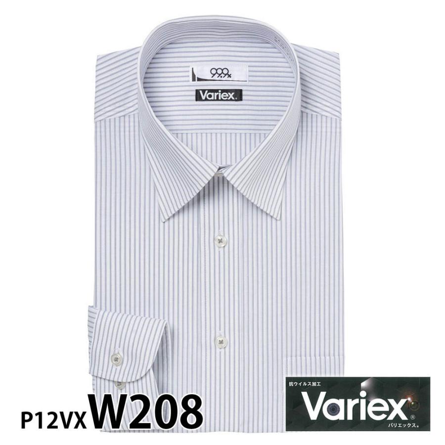 ワイシャツ メンズ 長袖 形態安定 形状記憶 標準型 Variex P12S1VX03｜plateau-web｜09
