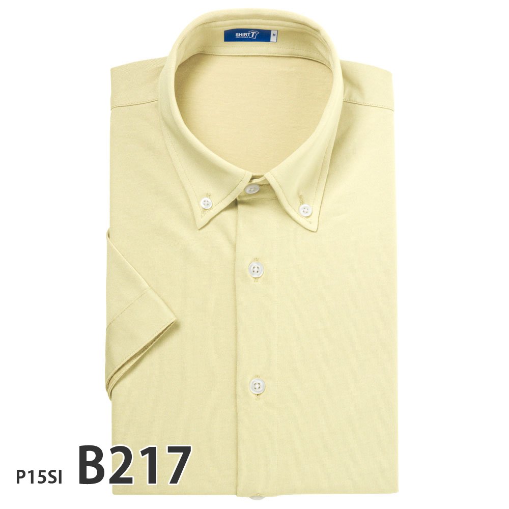 クセになる着心地 SHIRT-T ワイシャツ メンズ 半袖 ノーアイロン ニットシャツ ストレッチ テレワーク クールビズ P15S1SI02 | PLATEAU | 10
