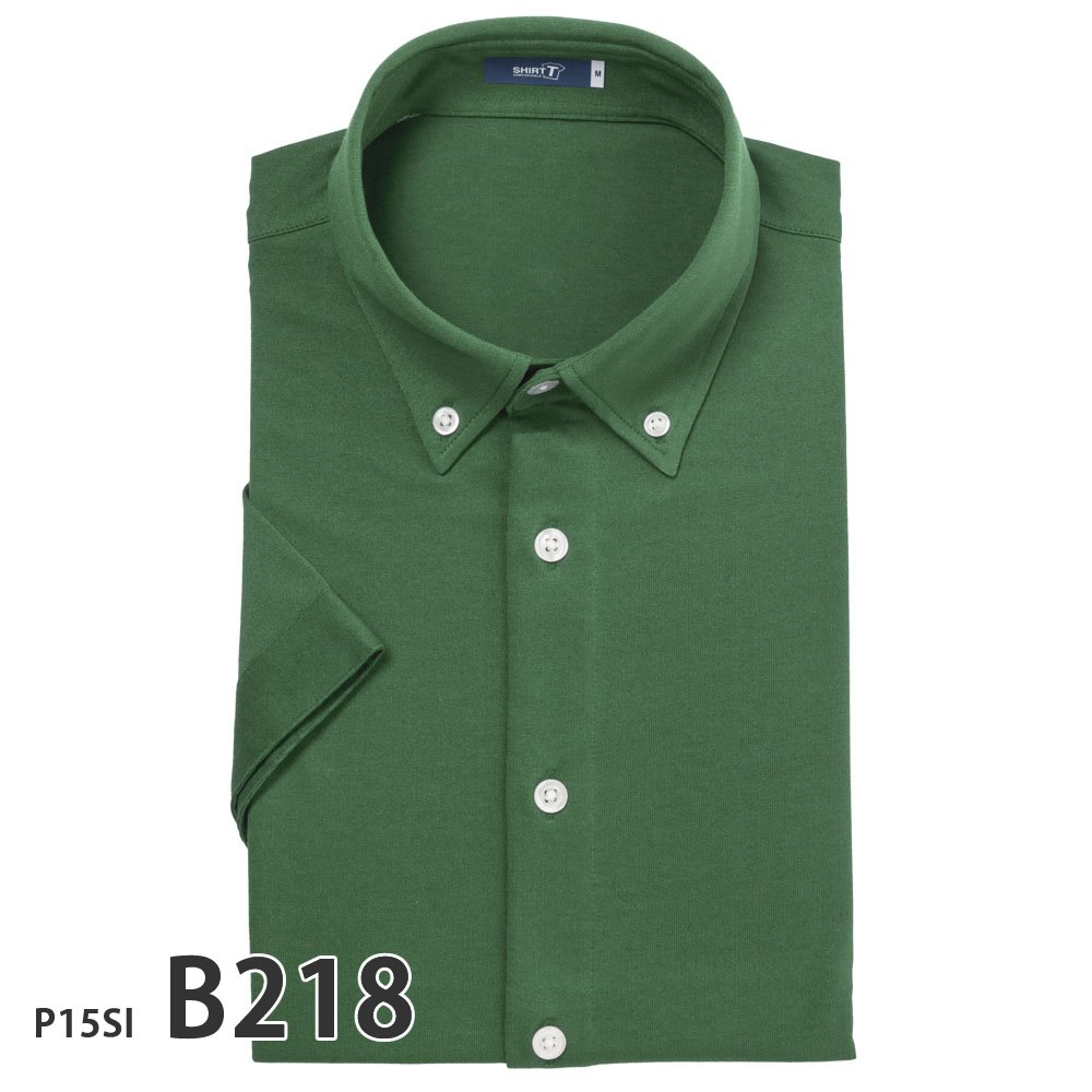 クセになる着心地 SHIRT-T ワイシャツ メンズ 半袖 ノーアイロン ニットシャツ ストレッチ テレワーク クールビズ P15S1SI02 | PLATEAU | 11