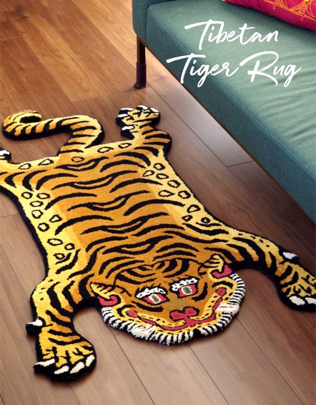 L チベタンタイガーラグ Tibetan Tiger Rug Lサイズ DTTR-01/DTTR