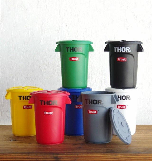 THOR Round Container Mini ソーラウンドコンテナーミニ Trust トラスト  Red/Black/White/Yellow/Green/Gray/Blue コンテナ ポリプロピレン プランター ペンスタ