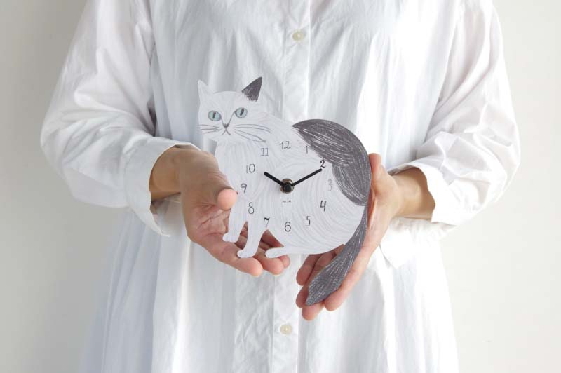 松尾ミユキ ダイカットクロック クラウン Diecut Clock Crown 壁掛け