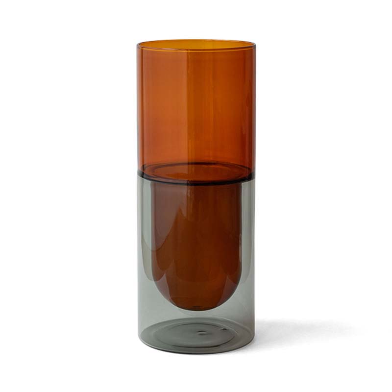 ダブルウォール ベース Lサイズ アマブロ DW VASE L size amabro ガラス 耐熱 花瓶 フラワーベース 植物 キャンドルホルダーの画像