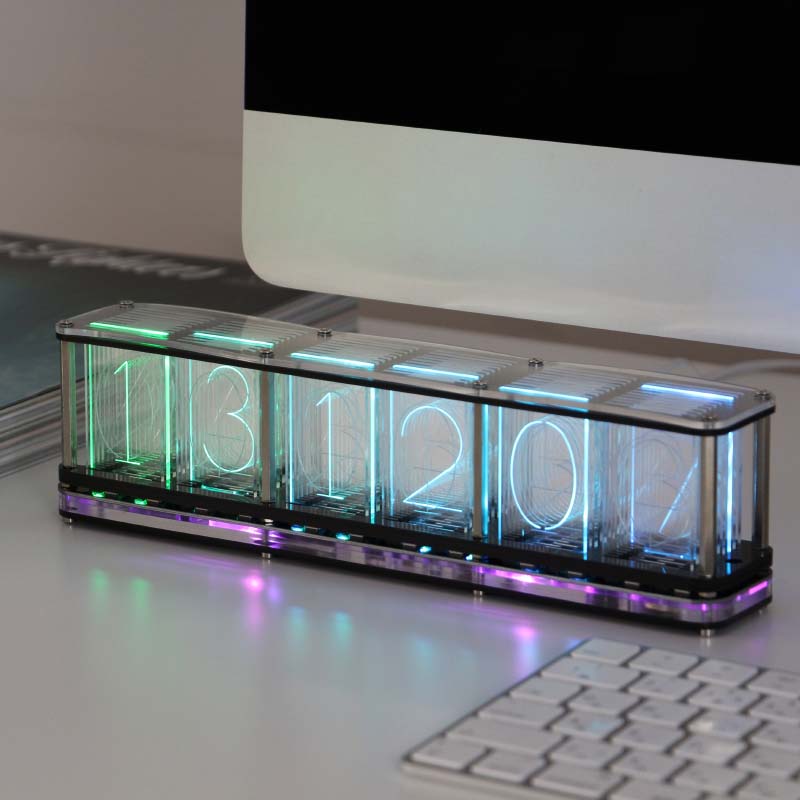 ニキシー管風時計　RGB NIXIE CLOCK 51dYfxHRhNL._UF350,350_QL50_.jpg