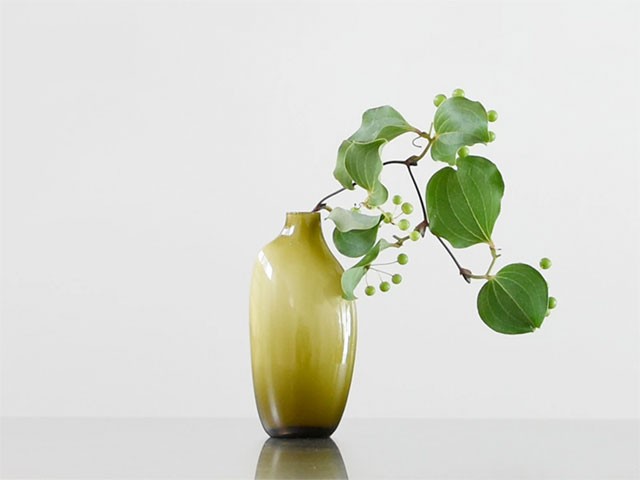 KINTO SACCO ベース キントー 一輪挿し 花瓶 花器 サッコ グリーン