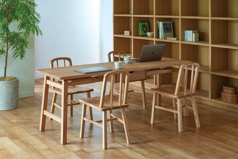 展示品　ケイト　オーク材　無垢材　デスク　パソコンデスク　ダイニングテーブル KKEITO Desk L / ケイト デスク L - インテリア・家具通販【FLYMEe】